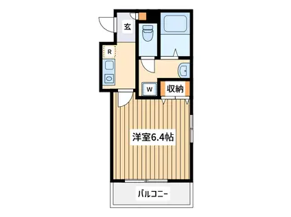 フォレスト パーク ヒルズ(1K/3階)の間取り写真