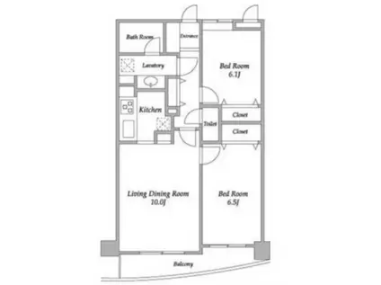シルフィード南平台A(2SLDK/3階)の間取り写真
