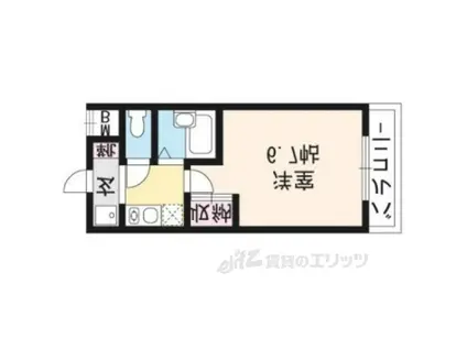 井筒ホームズ河原町(1K/3階)の間取り写真