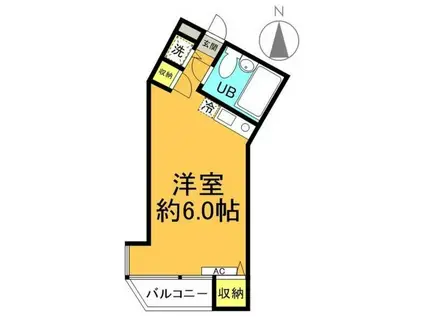 サンライズ相生(ワンルーム/2階)の間取り写真