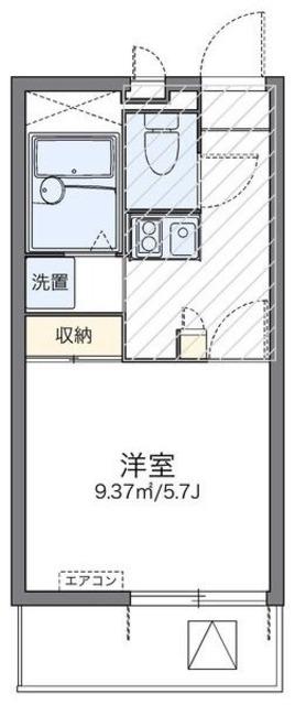 レオパレスシティセントラル(1K/3階)の間取り写真