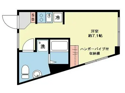 LUNA CRESCENTE GAKUGEIDAIGAKU(ワンルーム/4階)の間取り写真