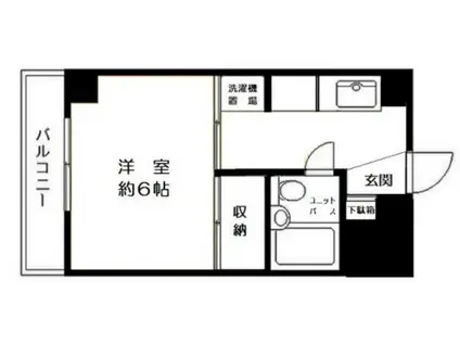 リグランド西台(1K/1階)の間取り写真