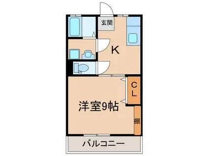 T-HOUSEI(1K/2階)の間取り写真