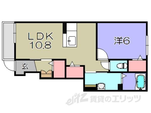 モンテ グランデ II(1LDK/1階)の間取り写真