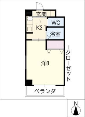 マ・メゾン(1K/3階)の間取り写真