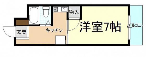 GM-BLDG(1K/3階)の間取り写真