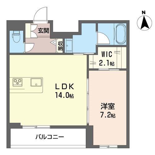 ザ・グランドオペラ並木(1LDK/3階)の間取り写真