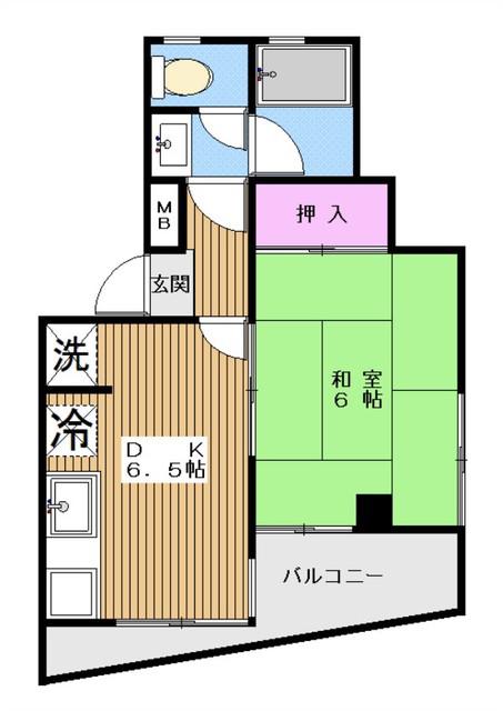 サンコート戸田(1DK/3階)の間取り写真