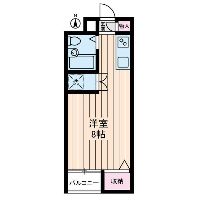 江古田ハイツ(ワンルーム/3階)の間取り写真