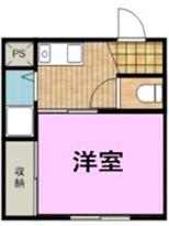 クロノス清水町(1K/1階)の間取り写真