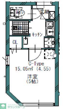 GREW KOENJI RESIDENCE(1K/2階)の間取り写真