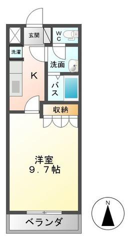 シャイニング レジデンス(1K/1階)の間取り写真