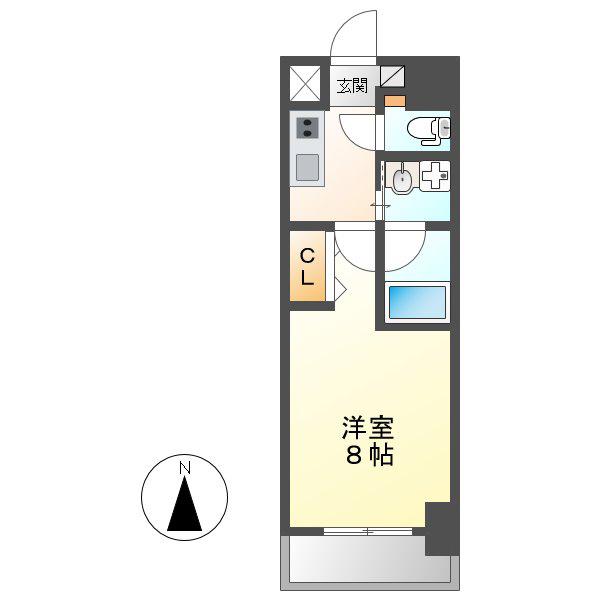 RAFFLE OZONE(1K/11階)の間取り写真