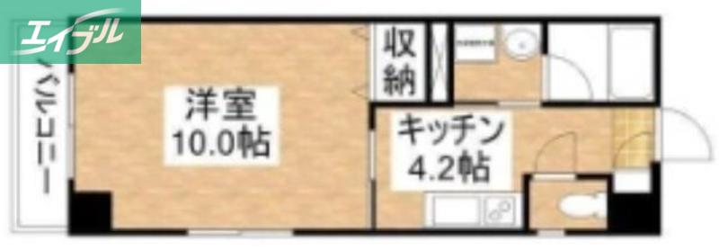MIRAGE MARUNOUCHI(1K/4階)の間取り写真