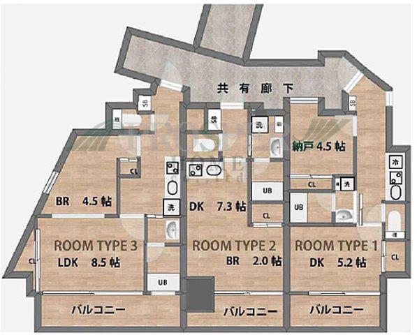 BLDK THEATER(1LDK/9階)の間取り写真