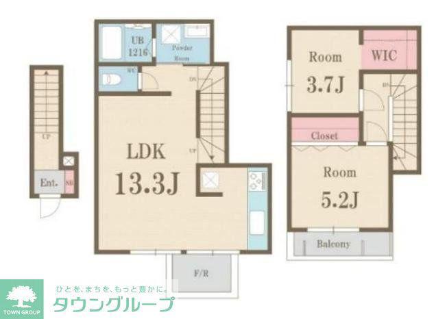 F VILLETTA文京(2LDK/1階)の間取り写真