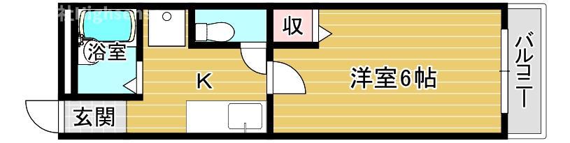 グリーンプラザ城東(1K/8階)の間取り写真