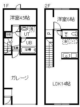 NEIGE VALLE(2LDK/1階)の間取り写真