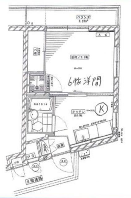 上荻マンション(1K/1階)の間取り写真