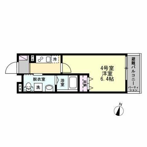 T&Fレジデンス妙蓮寺(1K/2階)の間取り写真