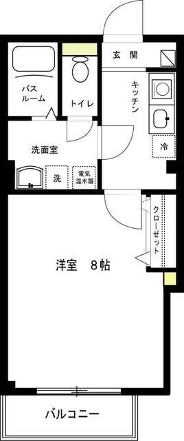 ボナール(1K/3階)の間取り写真
