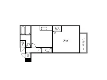 ラペジーブル(1K/2階)の間取り写真