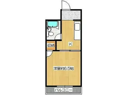 WINTER.NO(1K/2階)の間取り写真