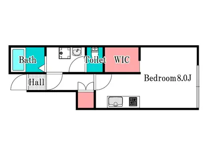IRBIS津島福居(ワンルーム/1階)の間取り写真