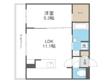 DOMINION N27(1LDK/4階)の間取り写真