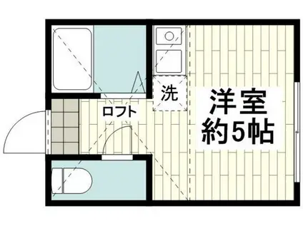 ヒルズ鶴ヶ峰(1K/1階)の間取り写真