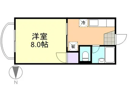 BEAUFRAISE(1K/1階)の間取り写真