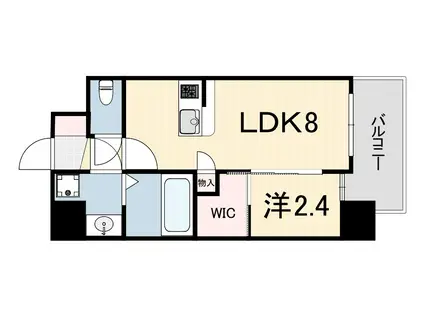 セレニテ神戸西エクラ(1LDK/7階)の間取り写真