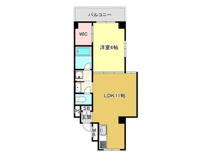 グレンフォレスト(1LDK/2階)の間取り写真