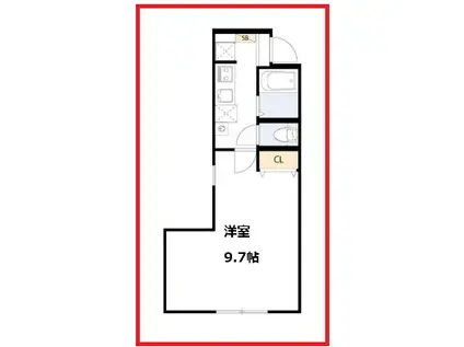 グレイス三ノ輪(1K/3階)の間取り写真