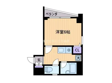 ピア北沢(1K/2階)の間取り写真