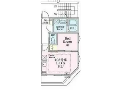 CHARME ROGER RESIDENCE(1LDK/1階)の間取り写真