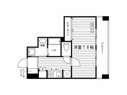 ルネサンス上板橋(1K/5階)の間取り写真