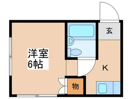 ファミールおぎくぼ(1K/3階)の間取り写真