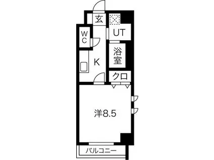 ルパーブ永田町(1K/5階)の間取り写真