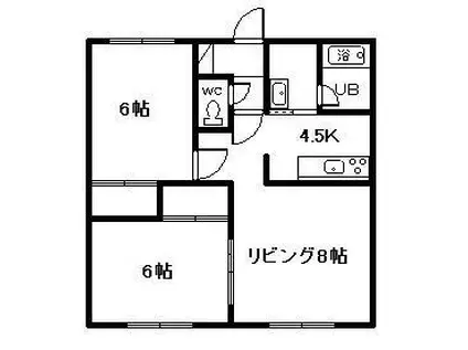 マロード永山(2LDK/1階)の間取り写真