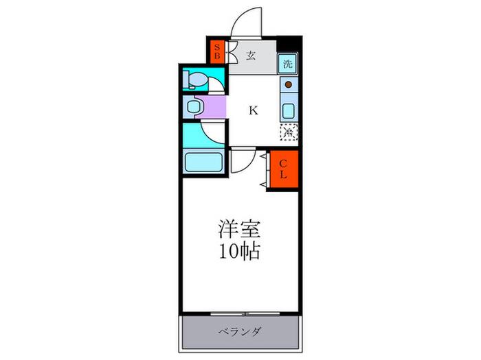 メディナ丹波口(1K/8階)の間取り写真