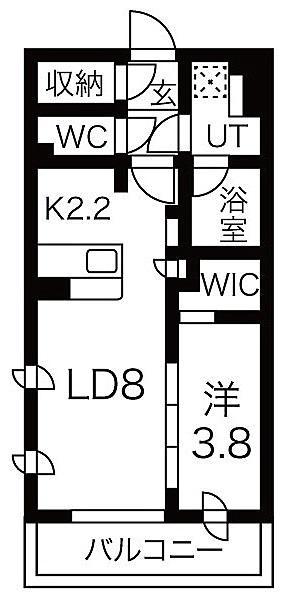 TERRACE上石神井ウエスト(1LDK/3階)の間取り写真