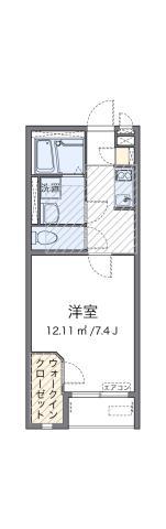ミランダ光彩イースト(1K/1階)の間取り写真