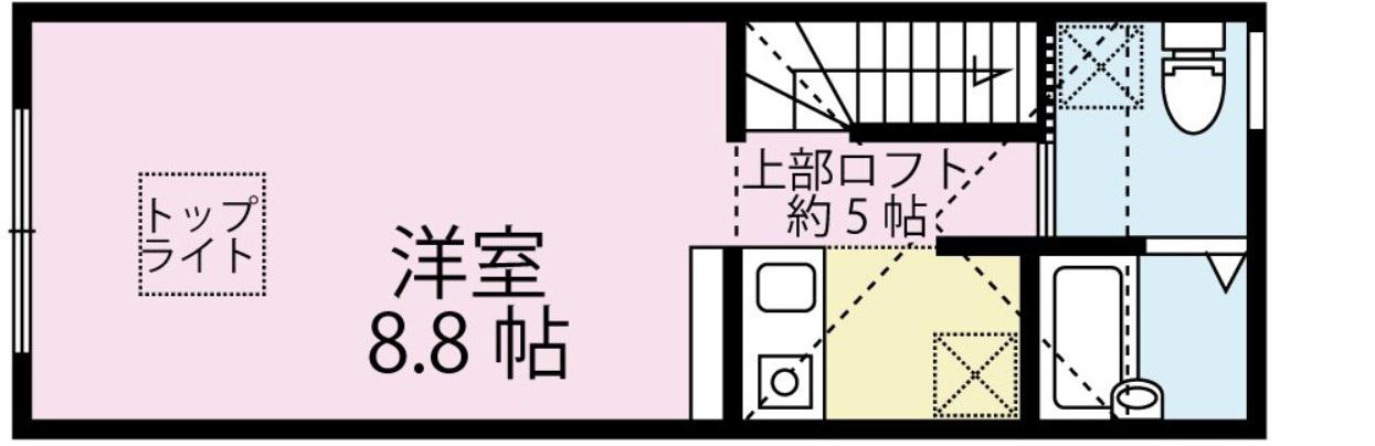 MINA NIJUKU(ワンルーム/2階)の間取り写真