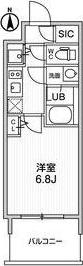 LA DOUCEUR北巽(1K/9階)の間取り写真