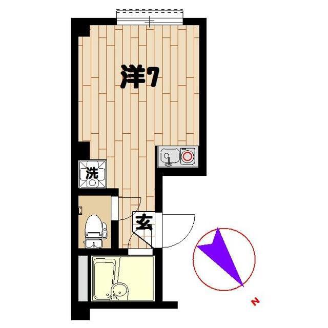フォルム東池袋(ワンルーム/2階)の間取り写真