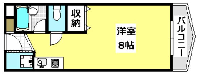 SHINYO(ワンルーム/4階)の間取り写真