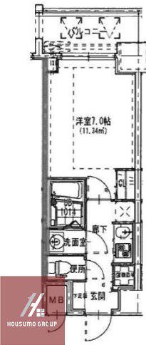 S-RESIDENCE 都島(1K/7階)の間取り写真