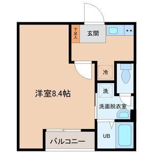 ラクセス中野栄(1K/3階)の間取り写真